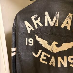 Armani Jeans Black Varsity Jacket